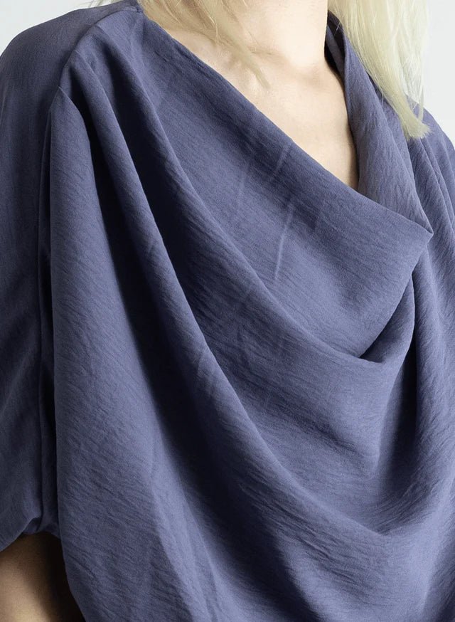 Meg Abstraction Cowl Top (Lilac) - Victoire BoutiqueMeg by Megan KinneyShirts & Tops Ottawa Boutique Shopping Clothing