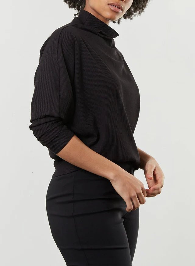 Meg Batwing Skinny Top (Black) - Victoire BoutiqueMeg by Megan KinneyShirts & Tops Ottawa Boutique Shopping Clothing