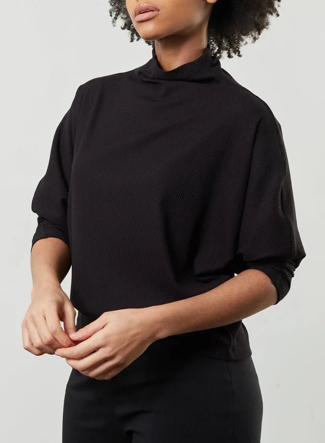 Meg Batwing Skinny Top (Black) - Victoire BoutiqueMeg by Megan KinneyShirts & Tops Ottawa Boutique Shopping Clothing