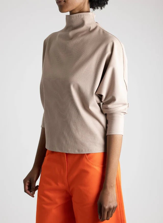 Meg Batwing Skinny Top (Sand) - Victoire BoutiqueMeg by Megan KinneyShirts & Tops Ottawa Boutique Shopping Clothing