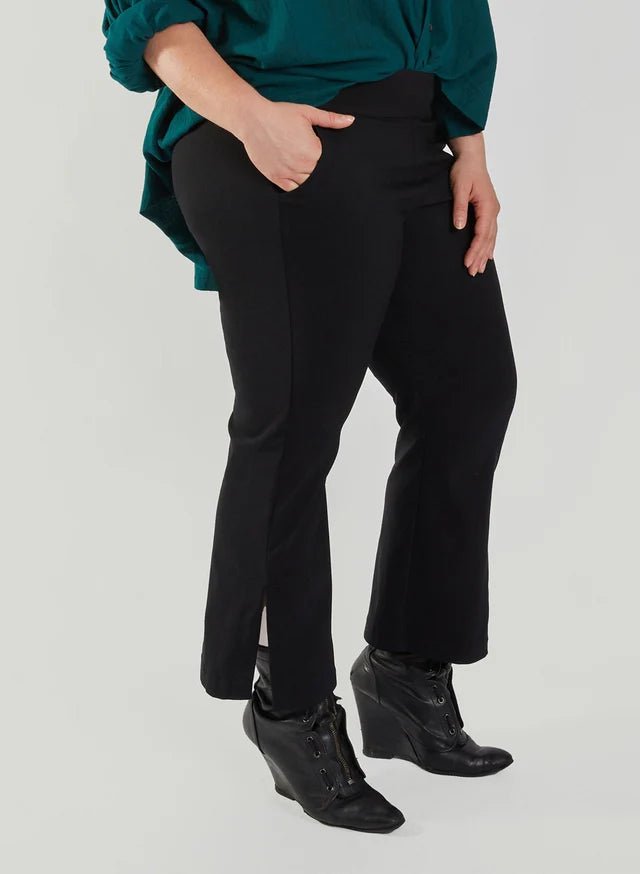Meg Big Slit Pants (Black) - Victoire BoutiqueMeg by Megan KinneyPants Ottawa Boutique Shopping Clothing