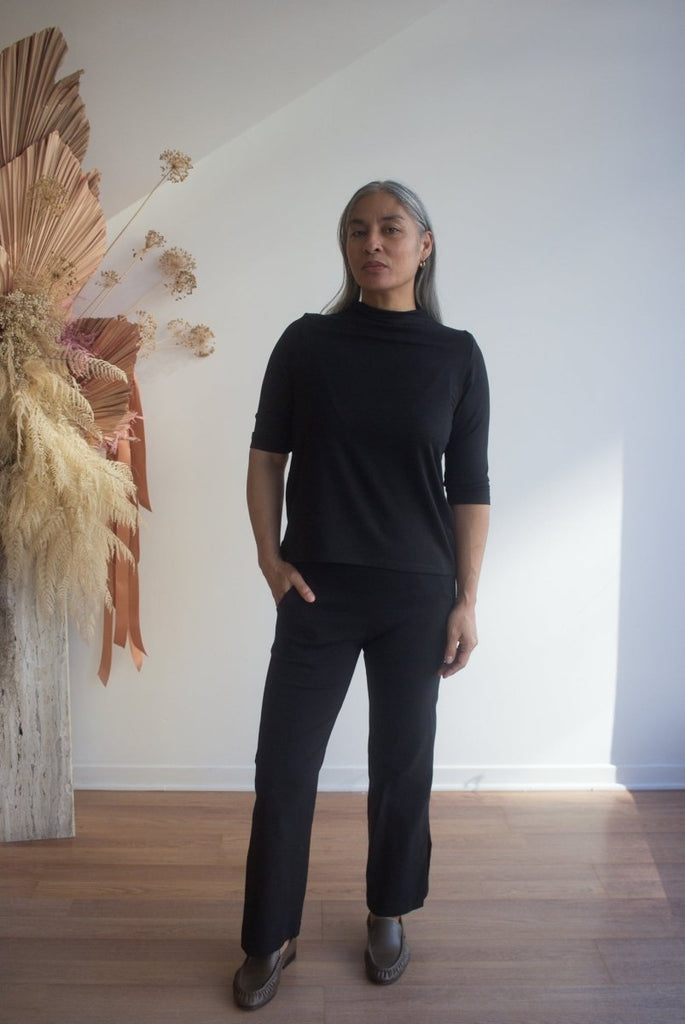 Meg Big Slit Pants (Black) - Victoire BoutiqueMeg by Megan KinneyPants Ottawa Boutique Shopping Clothing