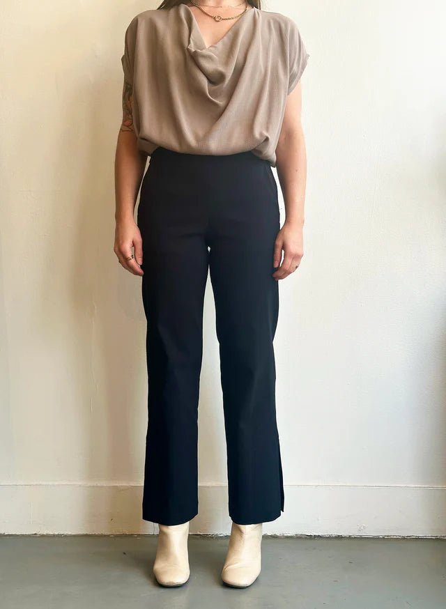 Meg Big Slit Pants (Black) - Victoire BoutiqueMeg by Megan KinneyPants Ottawa Boutique Shopping Clothing