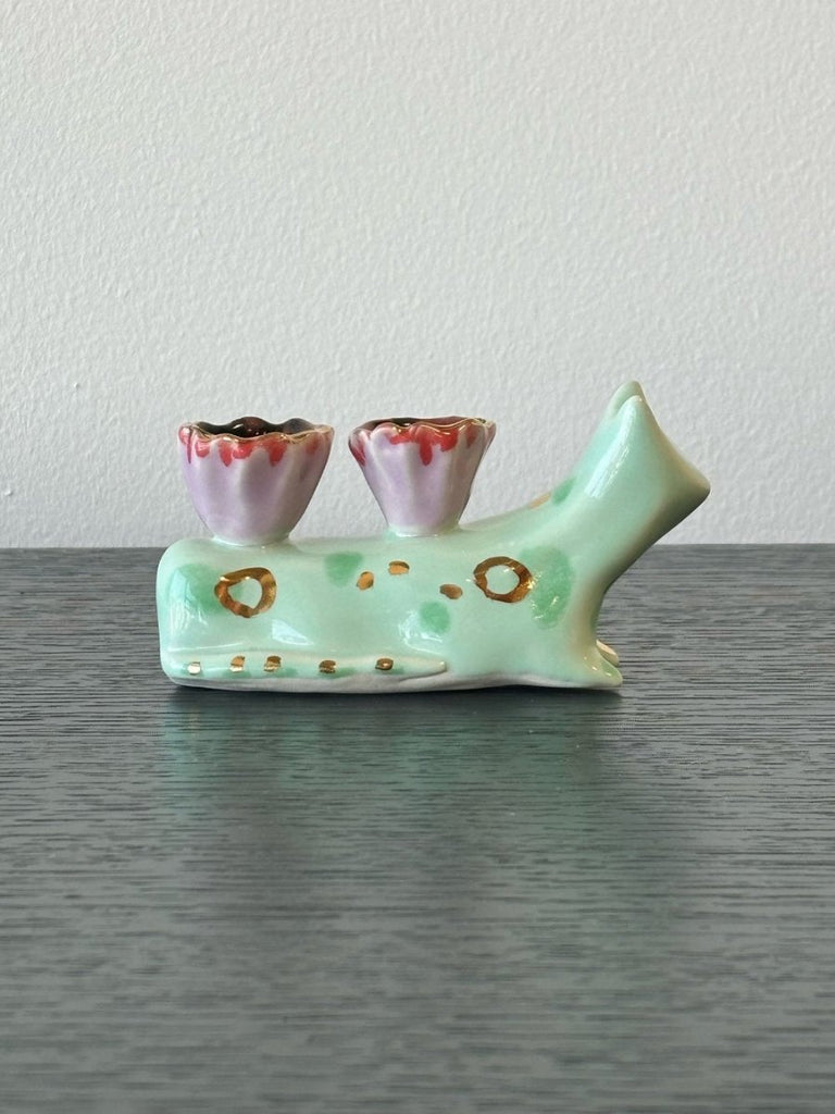 Meg Does Pottery 2 Candle Holder Cat - Victoire BoutiqueMeg Does PotteryHome Ottawa Boutique Shopping Clothing