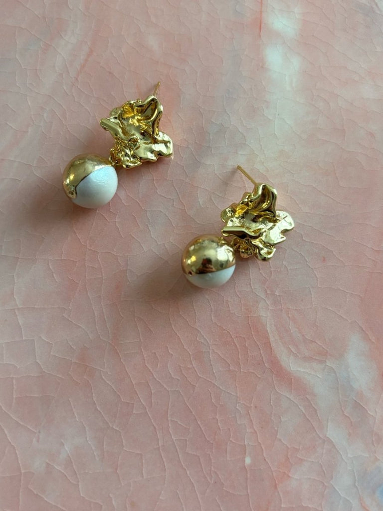 Meg Does Pottery Fresh Pearly Drop Earrings (Various Styles) - Victoire BoutiqueMeg Does PotteryEarrings Ottawa Boutique Shopping Clothing