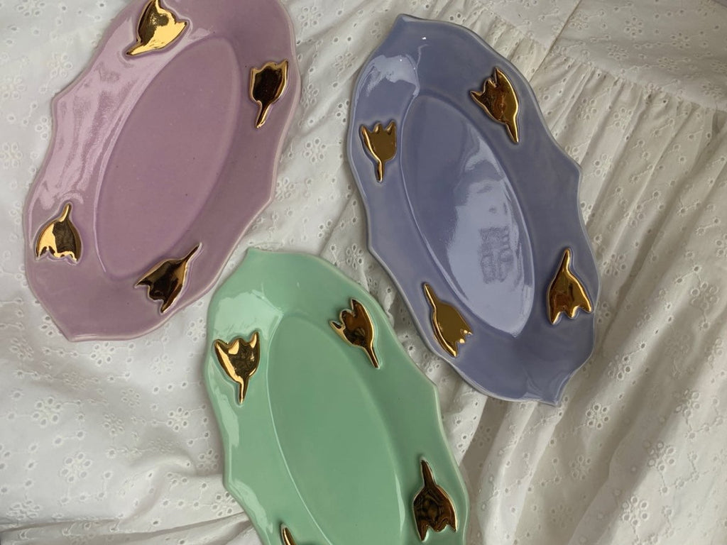 Meg Does Pottery Long Tulip Platters (Various Colours) - Victoire BoutiqueMeg Does PotteryHome Ottawa Boutique Shopping Clothing