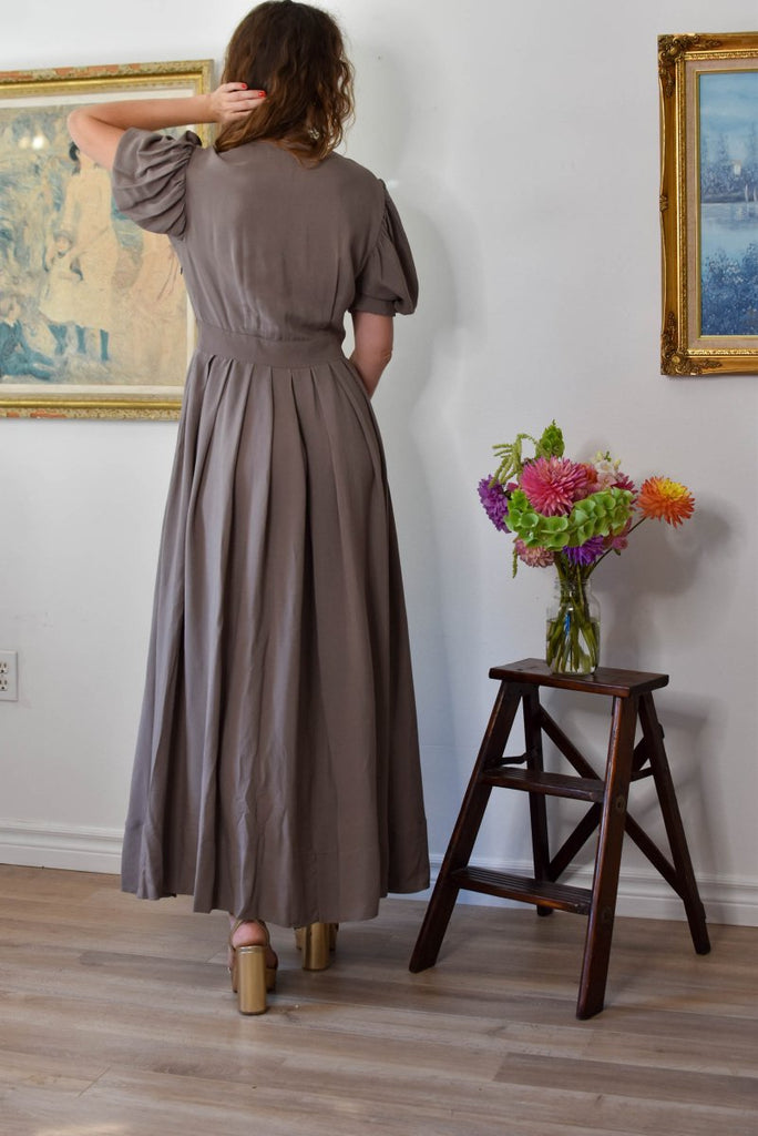 Meg Pretty Gown (Cement) - Victoire BoutiqueMeg by Megan KinneyDresses Ottawa Boutique Shopping Clothing