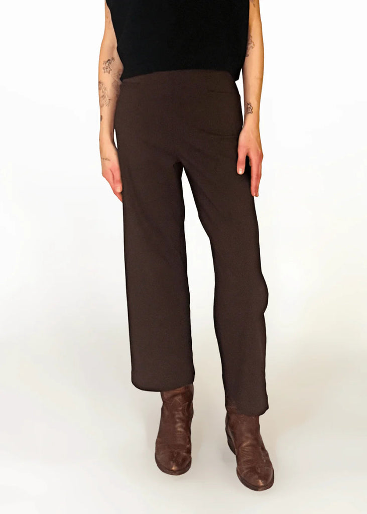 Meg Short Odette Pant (Chocolate) - Victoire BoutiqueMeg by Megan KinneyPants Ottawa Boutique Shopping Clothing