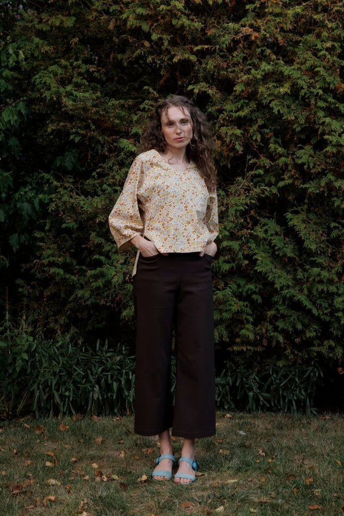 Meg Short Odette Pant (Chocolate) - Victoire BoutiqueMeg by Megan KinneyPants Ottawa Boutique Shopping Clothing