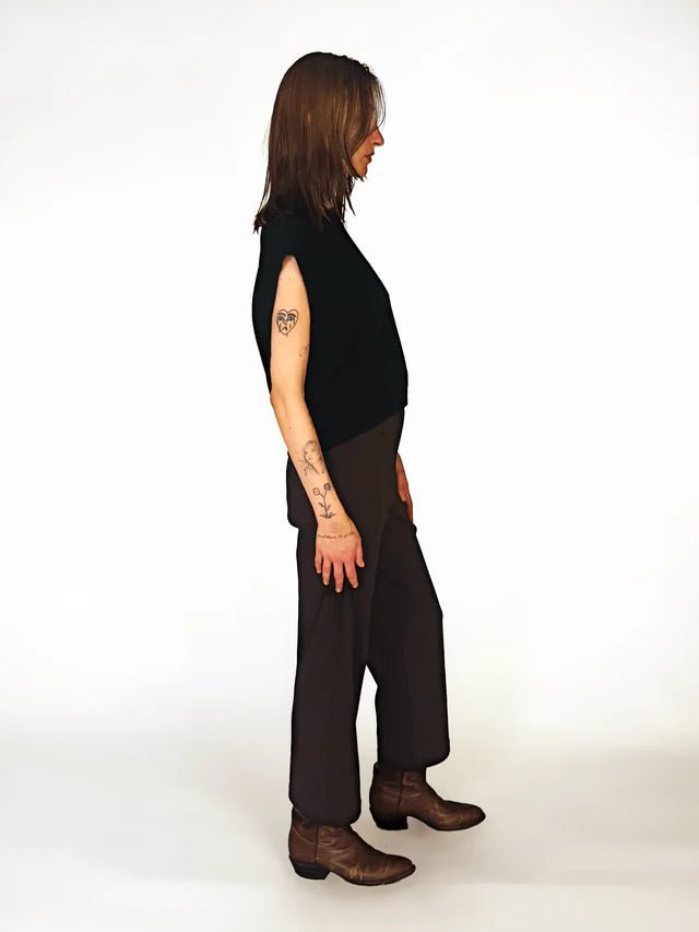 Meg Short Odette Pant (Chocolate) - Victoire BoutiqueMeg by Megan KinneyPants Ottawa Boutique Shopping Clothing