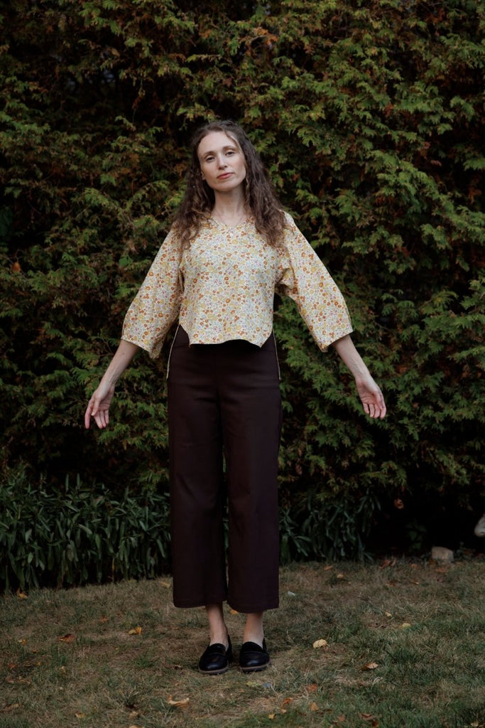 Meg Short Odette Pant (Chocolate) - Victoire BoutiqueMeg by Megan KinneyPants Ottawa Boutique Shopping Clothing