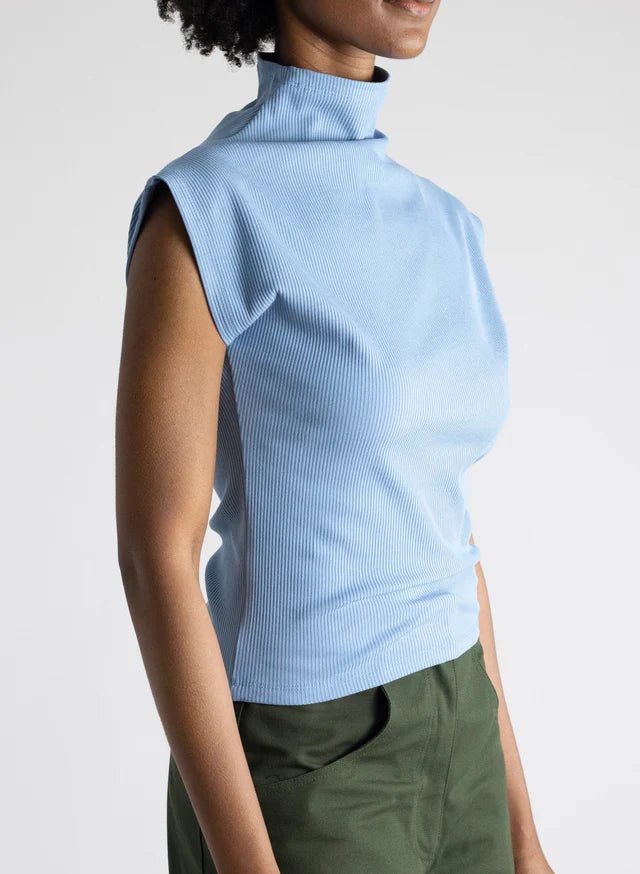 Meg Sleeveless Skinny Top (Powder Blue) - Victoire BoutiqueMeg by Megan KinneyShirts & Tops Ottawa Boutique Shopping Clothing