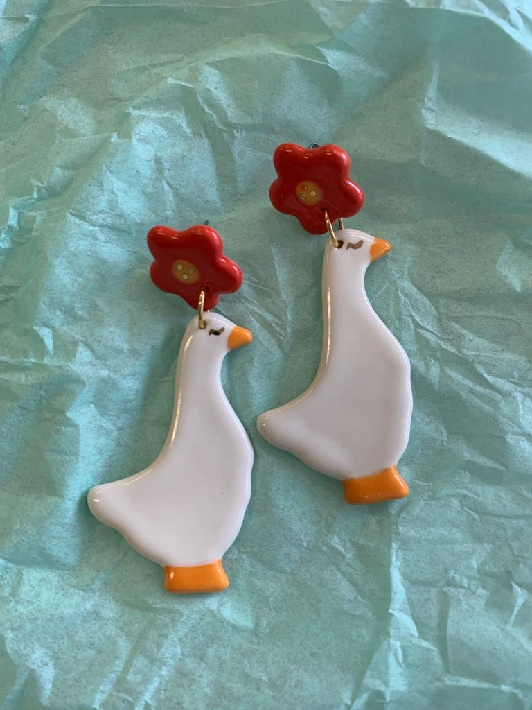 Meghan MacWhirter Goose Earrings - Victoire BoutiqueMeghan MacWhirterEarrings Ottawa Boutique Shopping Clothing