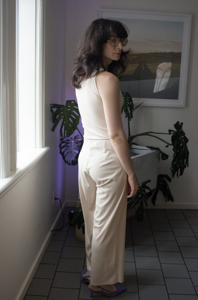 Mercedes Morin Felice Rib Pants (Ivory) - Victoire BoutiqueMercedes MorinBottoms Ottawa Boutique Shopping Clothing