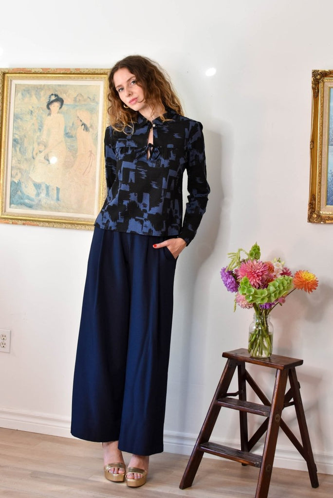 Mercedes Morin Paloma Pants (Navy) - Victoire BoutiqueMercedes MorinBottoms Ottawa Boutique Shopping Clothing