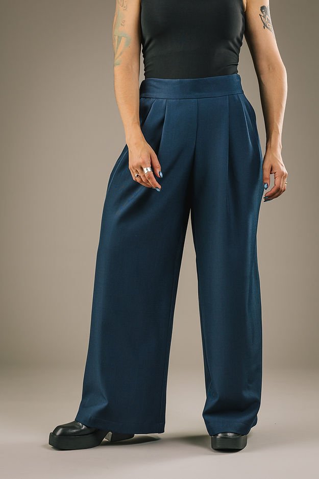 Mercedes Morin Paloma Pants (Navy) - Victoire BoutiqueMercedes MorinBottoms Ottawa Boutique Shopping Clothing