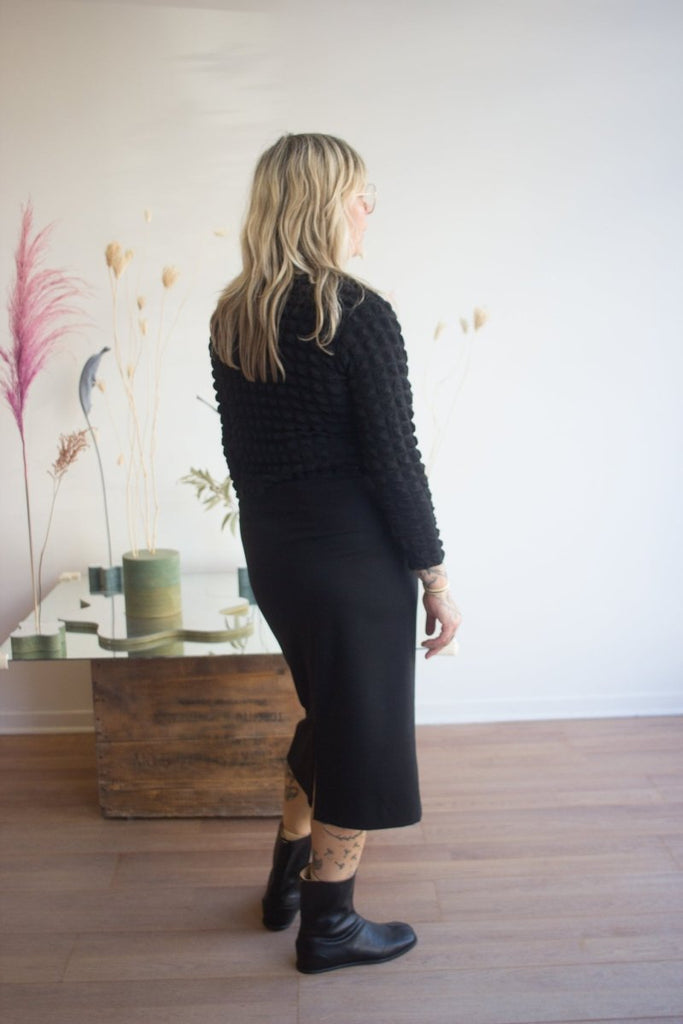 Mercedes Morin Popcorn Top (Black) - Victoire BoutiqueMercedes MorinTops Ottawa Boutique Shopping Clothing