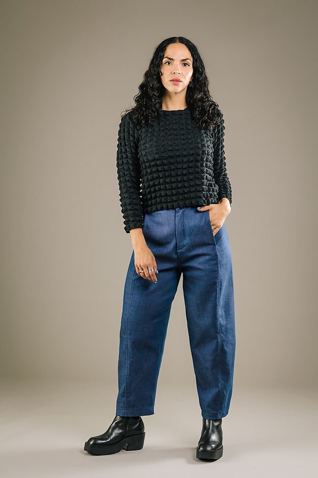 Mercedes Morin Popcorn Top (Black) - Victoire BoutiqueMercedes MorinTops Ottawa Boutique Shopping Clothing