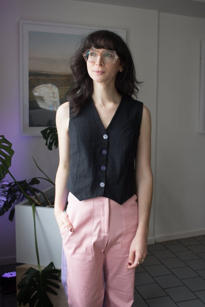 Mercedes Morin Portland Vest (Black) - Victoire BoutiqueMercedes MorinTops Ottawa Boutique Shopping Clothing