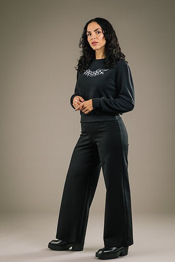 Mercedes Morin Sigil Crewneck (Black) - Victoire BoutiqueMercedes MorinTops Ottawa Boutique Shopping Clothing