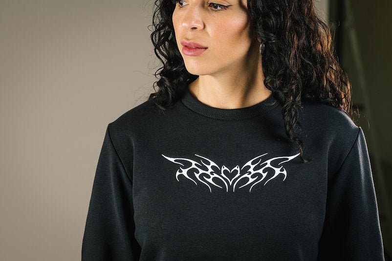 Mercedes Morin Sigil Crewneck (Black) - Victoire BoutiqueMercedes MorinTops Ottawa Boutique Shopping Clothing