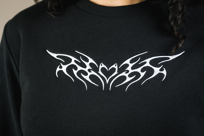 Mercedes Morin Sigil Crewneck (Black) - Victoire BoutiqueMercedes MorinTops Ottawa Boutique Shopping Clothing