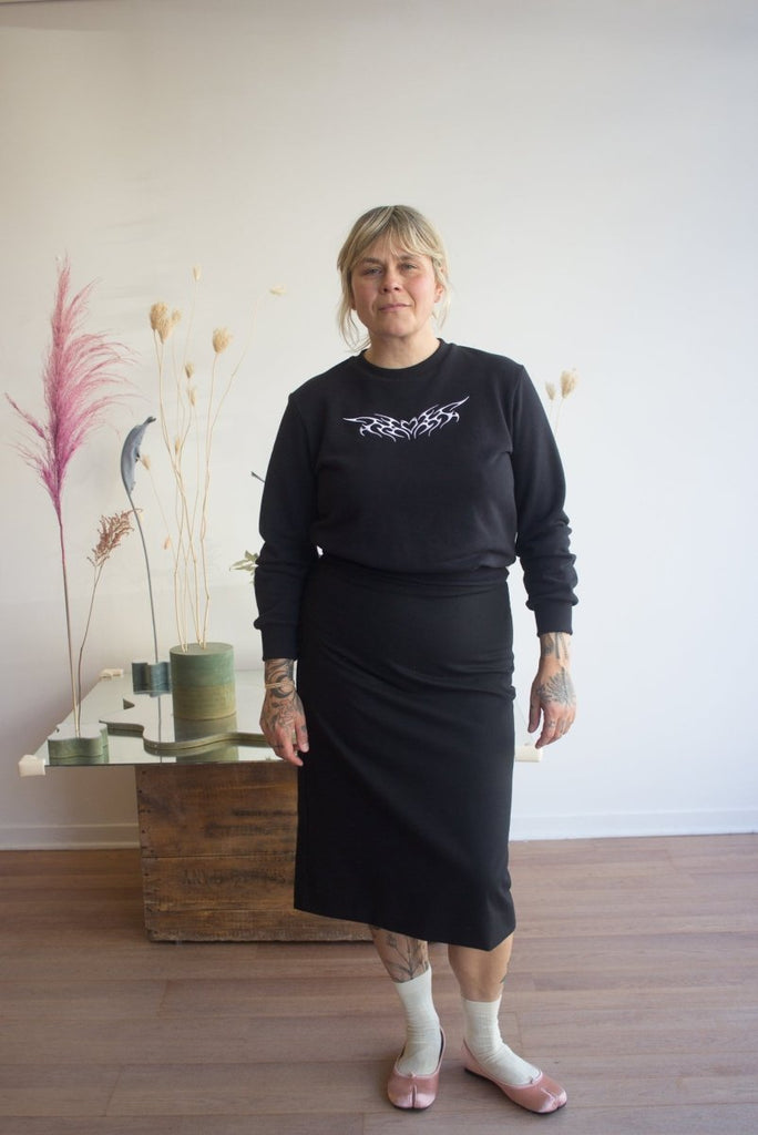 Mercedes Morin Sigil Crewneck (Black) - Victoire BoutiqueMercedes MorinTops Ottawa Boutique Shopping Clothing