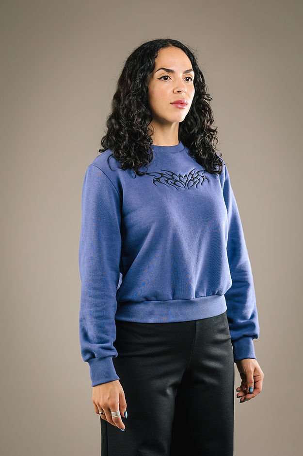 Mercedes Morin Sigil Crewneck (Lavender) - Victoire BoutiqueMercedes MorinTops Ottawa Boutique Shopping Clothing