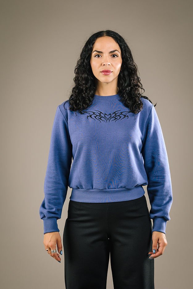 Mercedes Morin Sigil Crewneck (Lavender) - Victoire BoutiqueMercedes MorinTops Ottawa Boutique Shopping Clothing