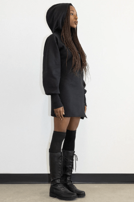 Mercy House Covert Hoodie Dress (Black) - Victoire BoutiqueMercy HouseDresses Ottawa Boutique Shopping Clothing
