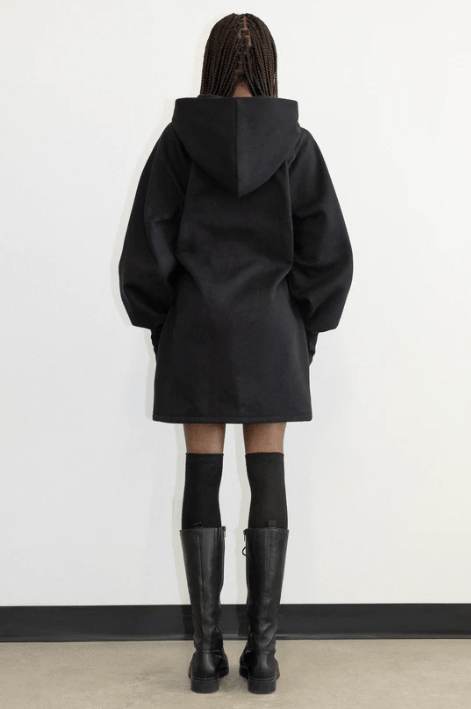 Mercy House Covert Hoodie Dress (Black) - Victoire BoutiqueMercy HouseDresses Ottawa Boutique Shopping Clothing