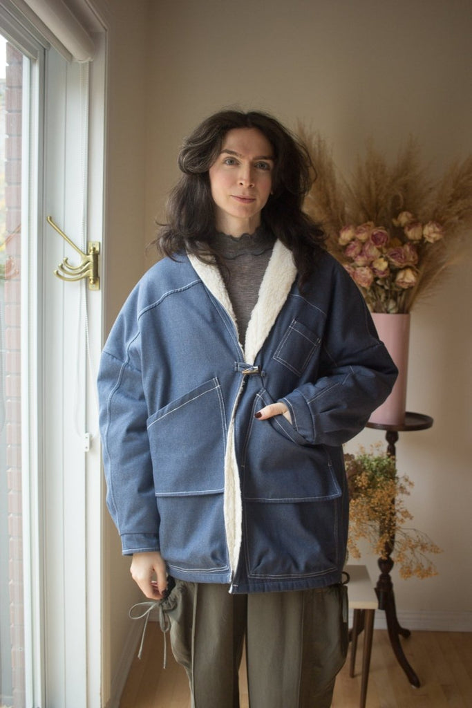 Mercy House Eryx Sherpa Lined Jacket - Victoire BoutiqueMercy HouseSweater Ottawa Boutique Shopping Clothing