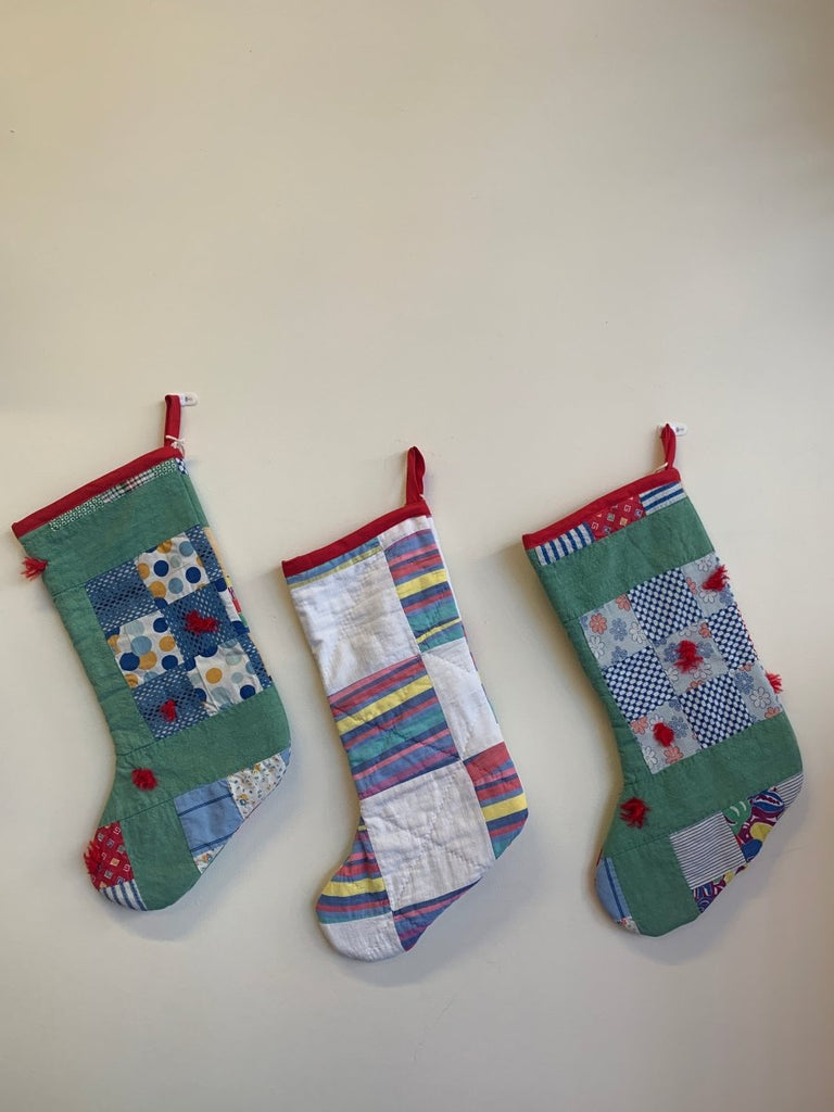 Middle Sister Co. Quilt Stockings (Various Styles) - Victoire BoutiqueMiddle Sister Co.Home Ottawa Boutique Shopping Clothing