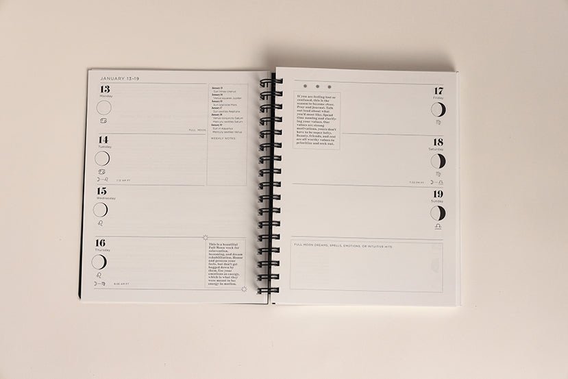 Moon Studio 2025 Many Moons Lunar Planner - Victoire BoutiqueMoon StudioStationery Ottawa Boutique Shopping Clothing