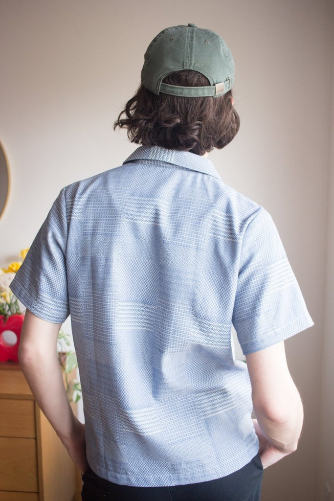 Naked & Famous Camp Collar Shirt (Dobby Patchwork) - Victoire BoutiqueNaked & FamousShirts & Tops Ottawa Boutique Shopping Clothing