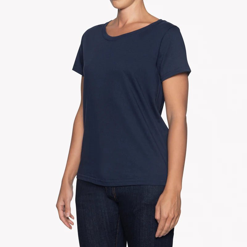 Naked & Famous Circular Knit Ballet T-Shirt (Navy) - Victoire BoutiqueNaked & FamousTops Ottawa Boutique Shopping Clothing