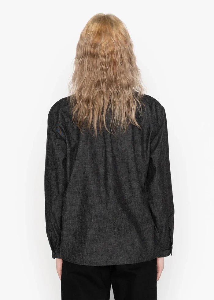 Naked & Famous Judy Shirt (Black Lightweight Denim) - Victoire BoutiqueNaked & FamousShirts & Tops Ottawa Boutique Shopping Clothing