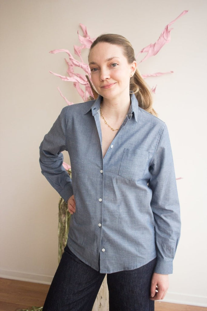 naked dress shirt Naked & Famous Denim True Double Weave Slub Gauze Shirt