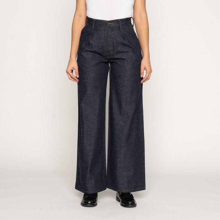 Naked & Famous Wide Leg Trouser (Indigo) - Victoire BoutiqueNaked & FamousBottoms Ottawa Boutique Shopping Clothing