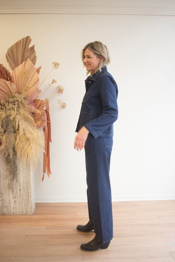 Naked & Famous Wide Wild West Jeans (Mid Indigo) - Victoire BoutiqueNaked & FamousDenim Ottawa Boutique Shopping Clothing