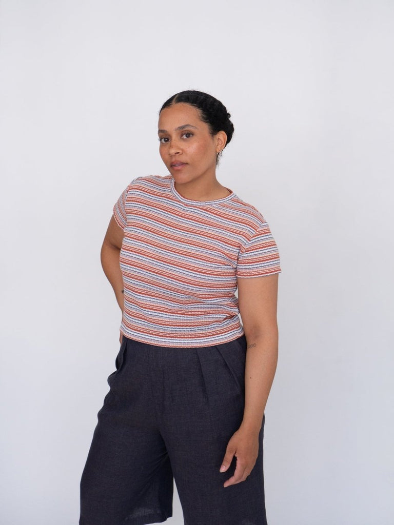 Odeyalo Brook Top - Rust Stripe (Online Exclusive) - Victoire BoutiqueOdeyaloTops Ottawa Boutique Shopping Clothing