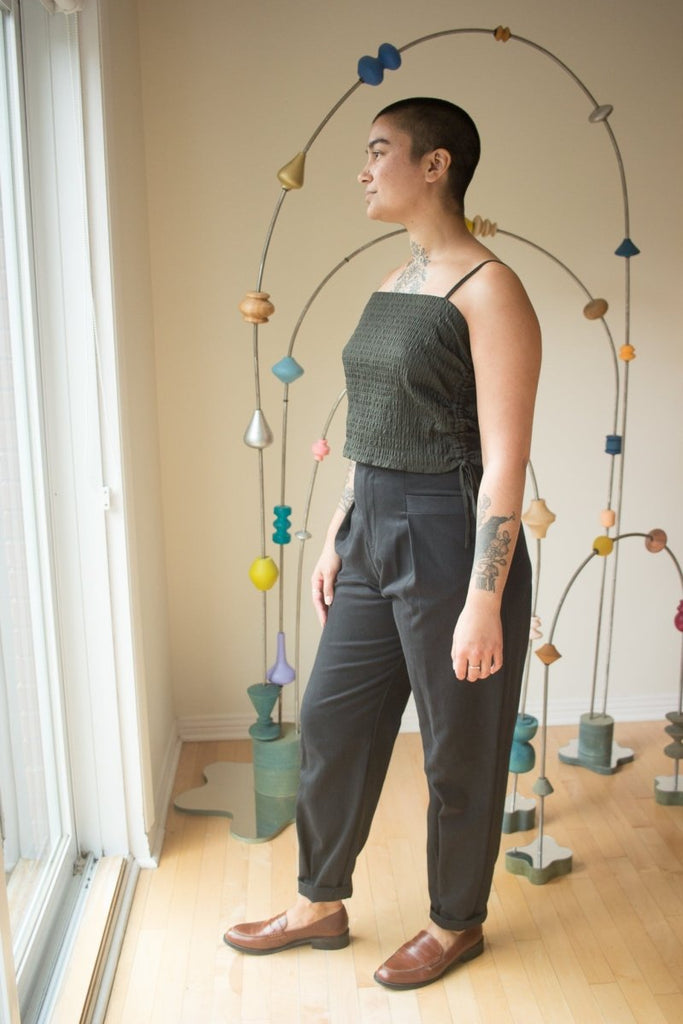 Odeyalo Madeleine Top (Algae) - Victoire BoutiqueOdeyaloTops Ottawa Boutique Shopping Clothing