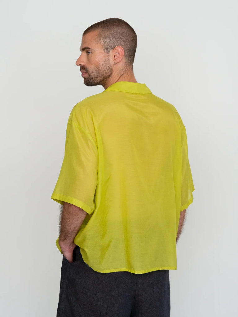 Odeyalo Tachido Shirt - Lime (Online Exclusive) - Victoire BoutiqueOdeyaloTops Ottawa Boutique Shopping Clothing