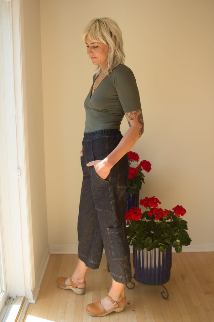 Olive Rose Pocket Pant (Denim) - Victoire BoutiqueOlive RoseBottoms Ottawa Boutique Shopping Clothing