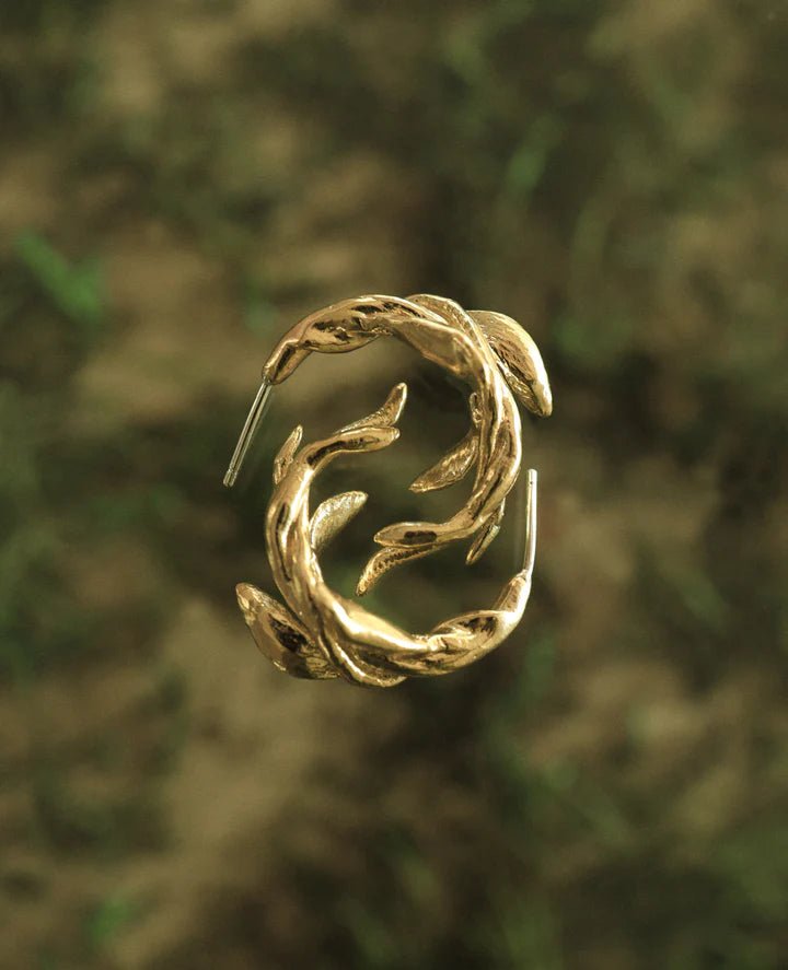 ORA - C Algae Twist Earrings (Brass) - Victoire BoutiqueORA - CEarrings Ottawa Boutique Shopping Clothing