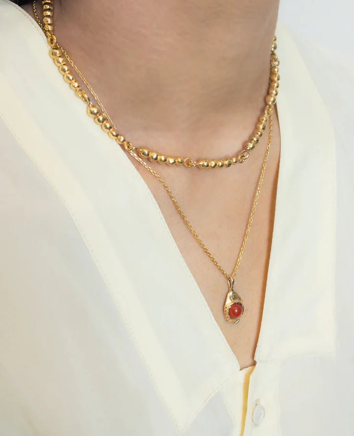 ORA - C Elvire Necklace (Brass) - Victoire BoutiqueORA - CNecklaces Ottawa Boutique Shopping Clothing