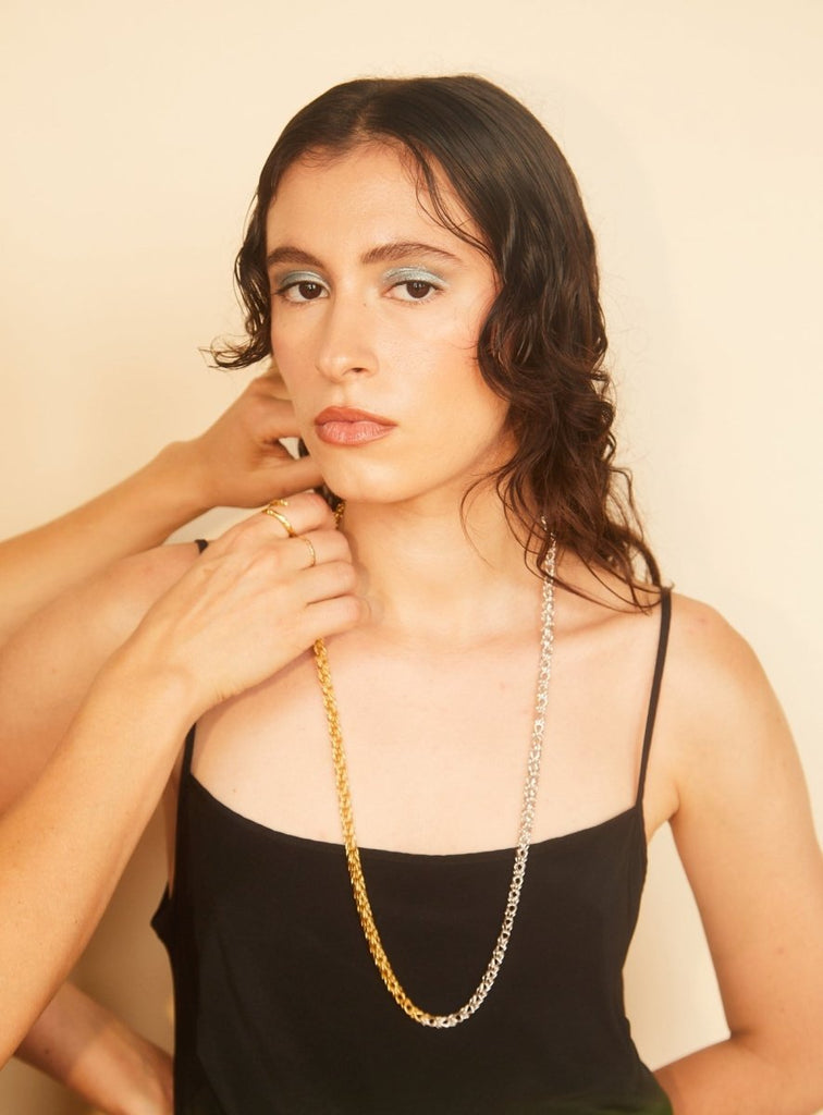 Par Ici 2 - Tone Mesh Chain (In - Store) - Victoire BoutiquePar IciNecklaces Ottawa Boutique Shopping Clothing