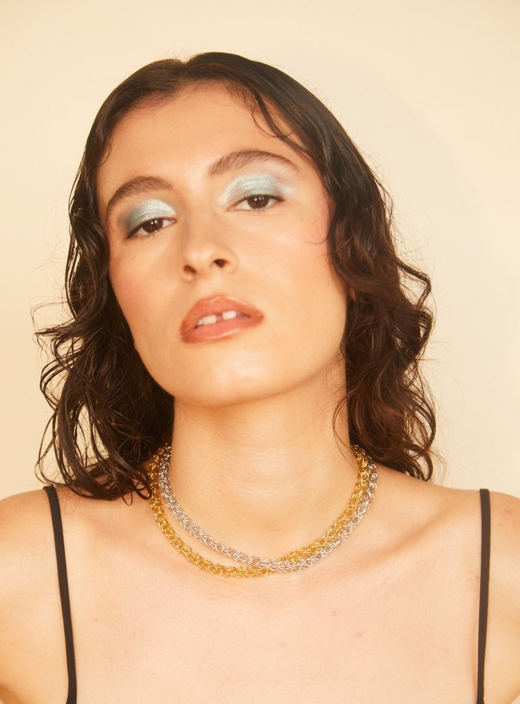 Par Ici 2 - Tone Mesh Chain (In - Store) - Victoire BoutiquePar IciNecklaces Ottawa Boutique Shopping Clothing