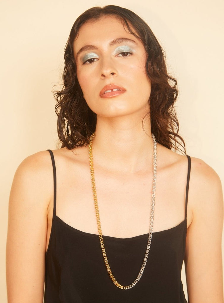 Par Ici 2 - Tone Mesh Chain (In - Store) - Victoire BoutiquePar IciNecklaces Ottawa Boutique Shopping Clothing