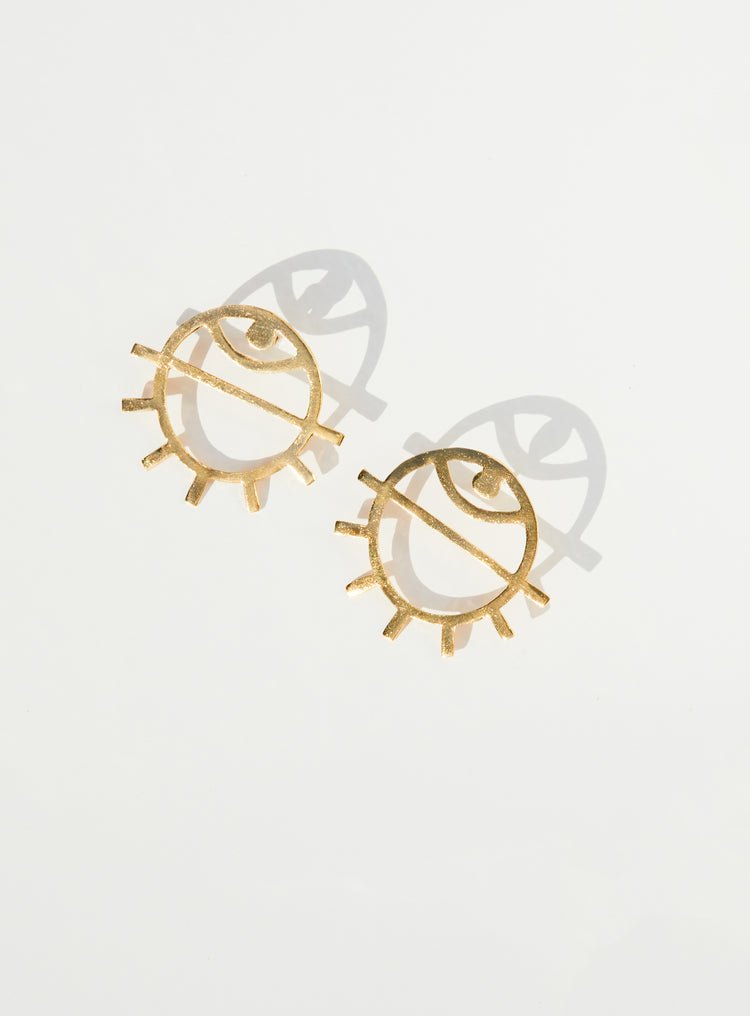 Par Ici Medium Eye Stud Earrings (In - Store) - Victoire BoutiquePar IciEarrings Ottawa Boutique Shopping Clothing